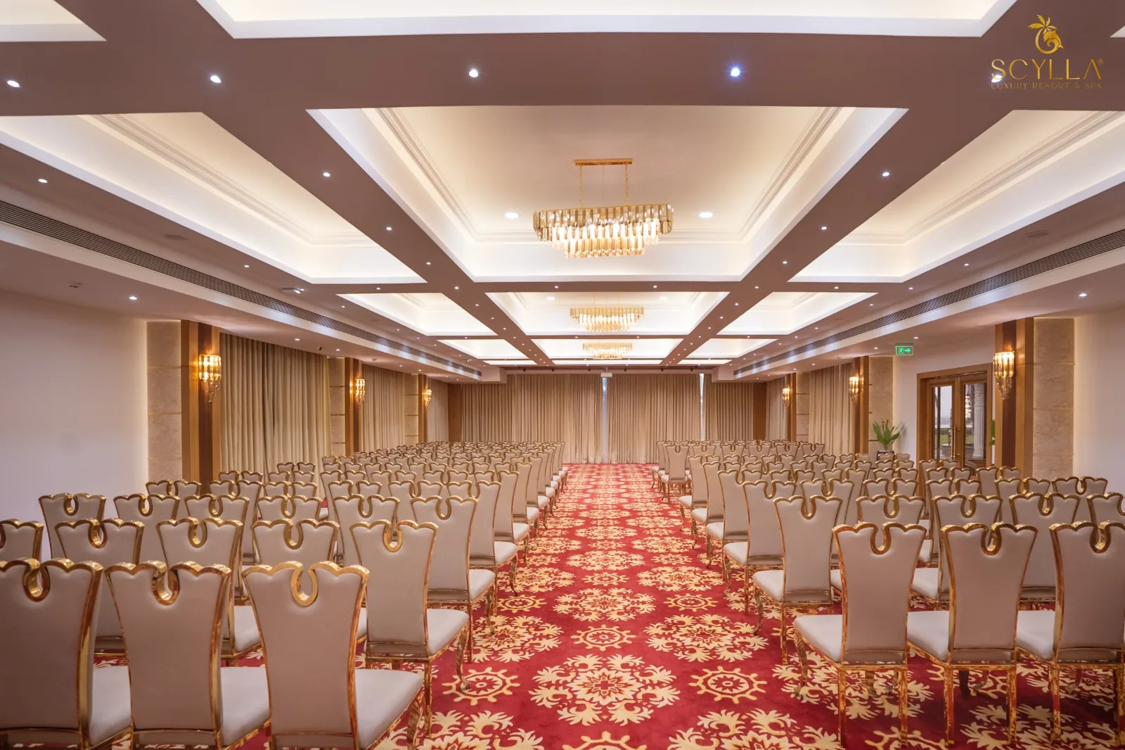 Luxury banquet hall at Scylla Luxury Resort & Spa for weddings and conferences