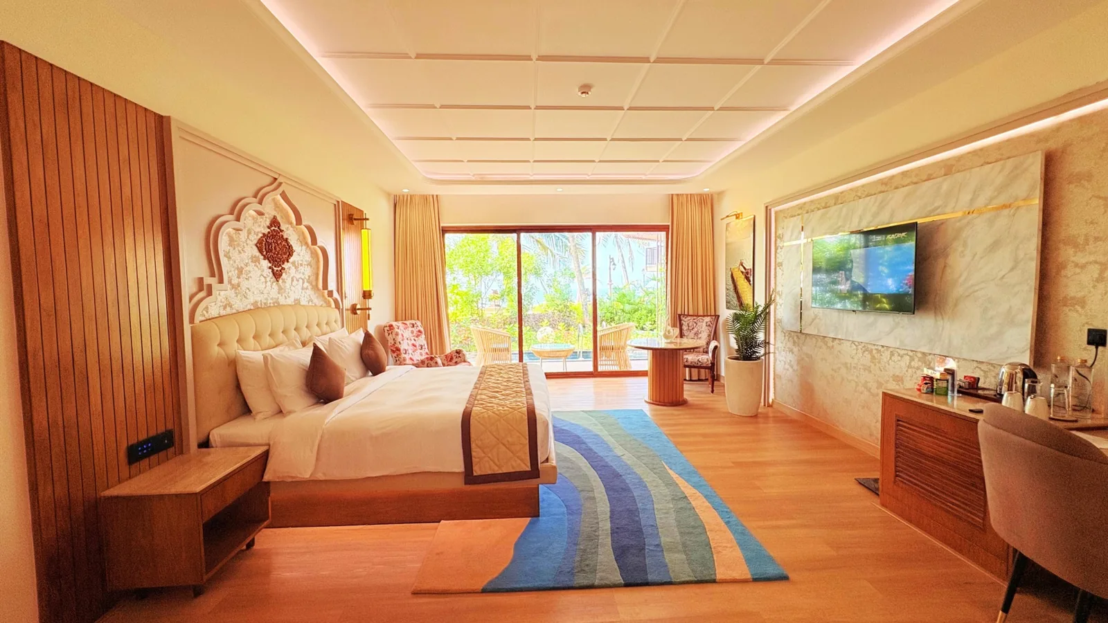 Luxury sea view room at Scylla Luxury Resort & Spa in Udupi