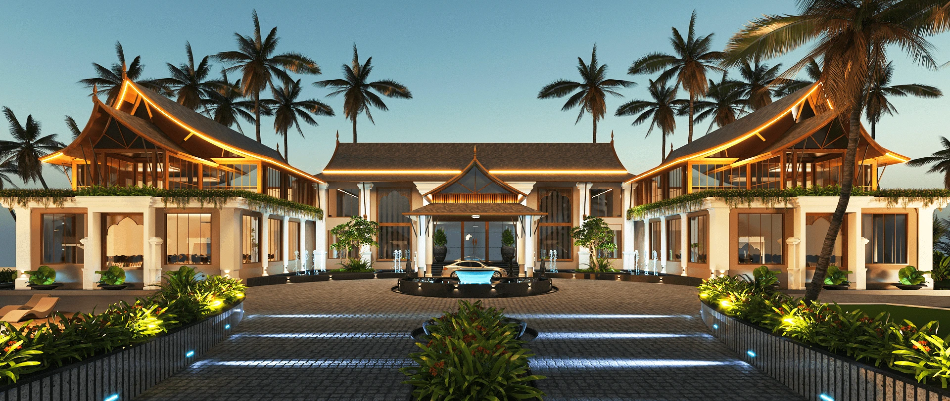 Scylla Luxury Resort and Spa beachfront property in Yermal, Udupi